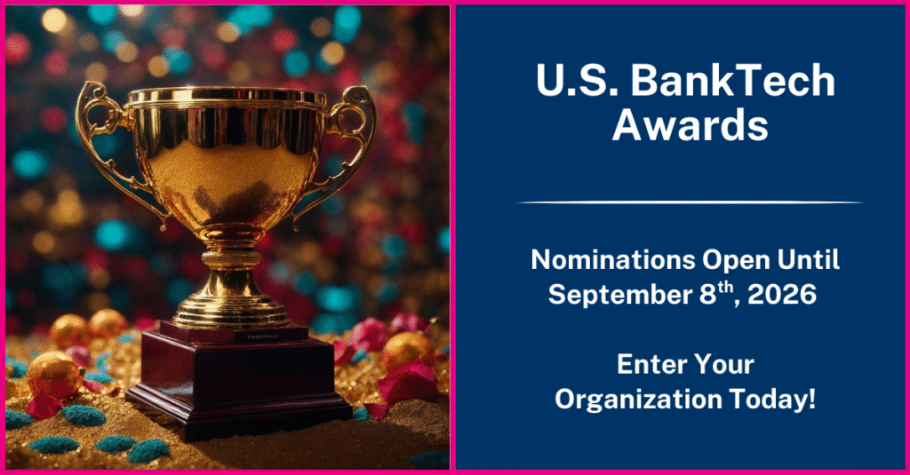 Trophy awarded at U.S. BankTech Summit for excellence in innovation