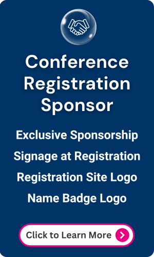 Sponsor benefits include logo on registration site, signage, and name badges