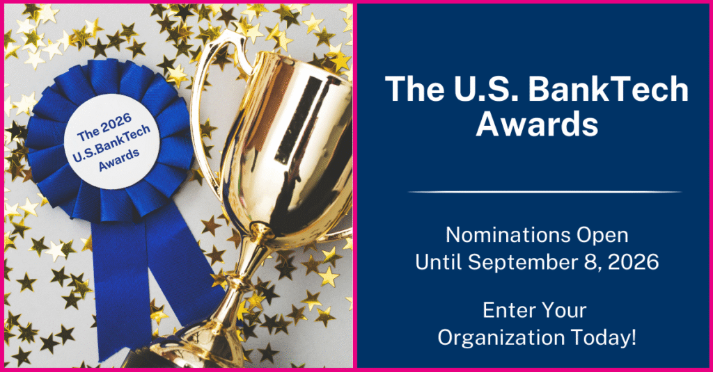 Trophy awarded at U.S. BankTech Summit for excellence in innovation